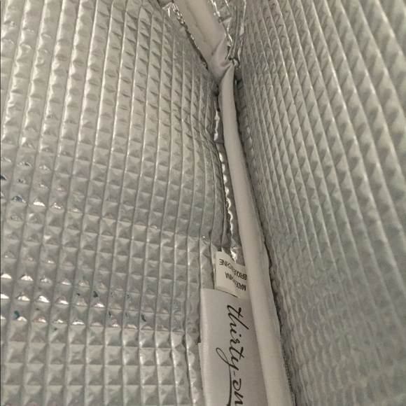 Thirty-One Thermal Tote Used Purple/White/Gray - Picture 4 of 4